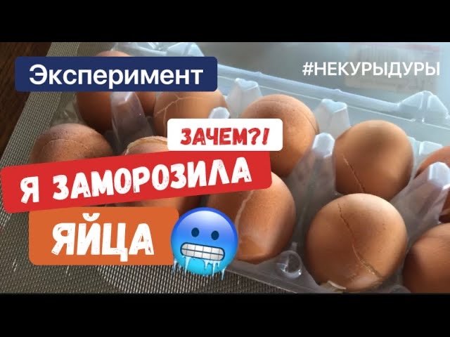 Заморозила куриной яйцо. Что получилось? смотреть онлайн