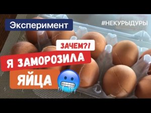 Заморозила куриной яйцо. Что получилось?