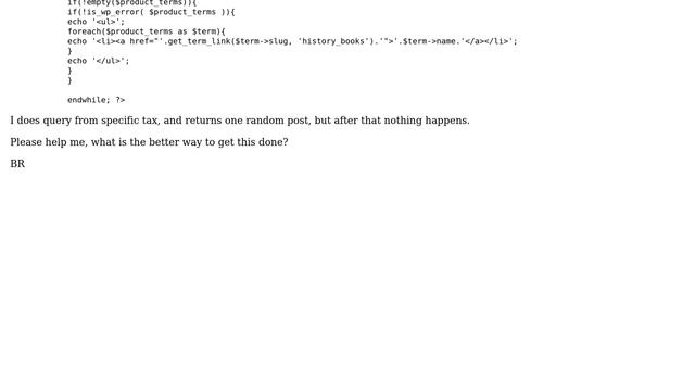 Wordpress: Wordpress Query based on random taxonomy смотреть онлайн