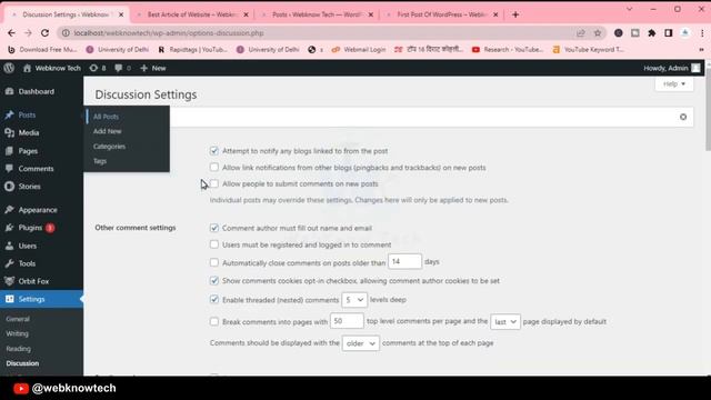 #29 Wordpress की सभी Posts में Comments Disable कैसे करे? | Disable Comments in Wordpress from Post смотреть онлайн