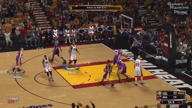 NBA 2K13 - Xbox 360 Gameplay [HD] - Los Angeles Lakers Vs. Miami Heat