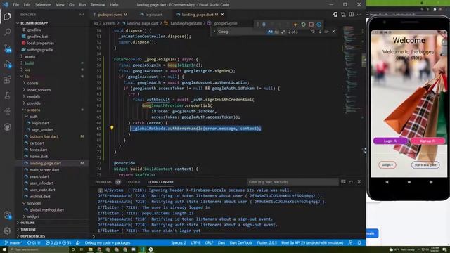 #13 Flutter&Firebase google sign in error handling смотреть онлайн
