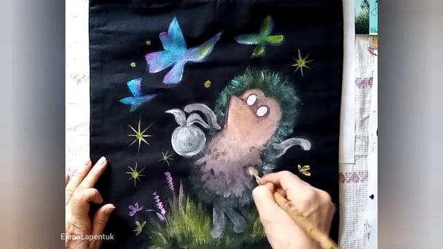 Рисуем на сумке, "Ёжик в тумане"?.ШОППЕР смотреть онлайн