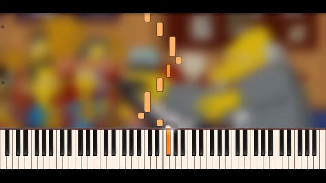 The Simpsons Theme | Piano Tutorial | Hard смотреть онлайн