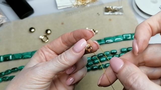 МАЛАХИТ. Делаю украшения. смотреть онлайн