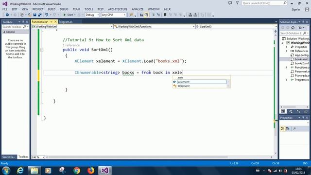Learn Linq to XML With C# - Part 9: How to Sort Data in an XML File using Let keyword in Linq to XM смотреть онлайн