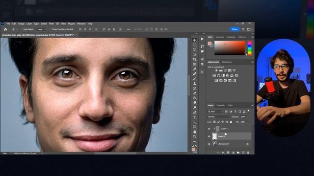 Remover olheiras de forma natural no Photoshop em menos de 1 minuto смотреть онлайн