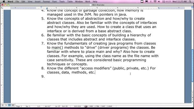 Fall 2011 Object Oriented Programming in Java Final Exam Review смотреть онлайн