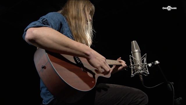 Dean AXS Mahogany Parlor Acoustic, Satin Natural | Gear4music demo смотреть онлайн