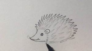 Как нарисовать ежика ????легко и просто для детей ???????