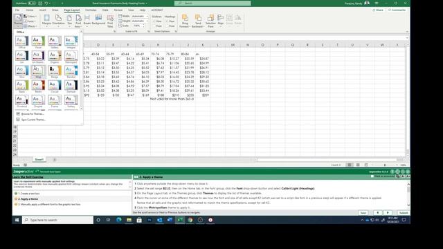 Excel Expert Lesson 1 10 Understanding +Body & +Heading Fonts смотреть онлайн