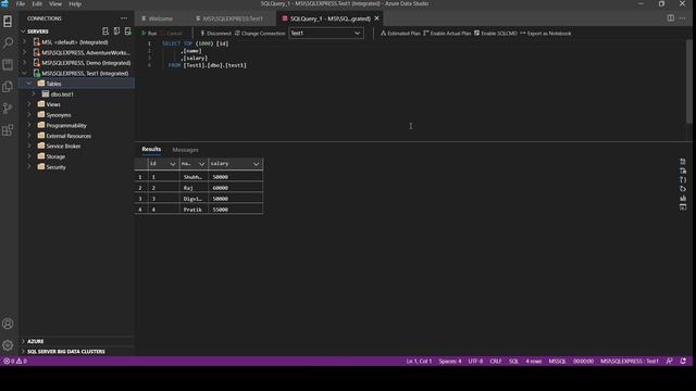 Introduction to Azure Data Studio | Connecting SSMS with Azure Data Studio смотреть онлайн