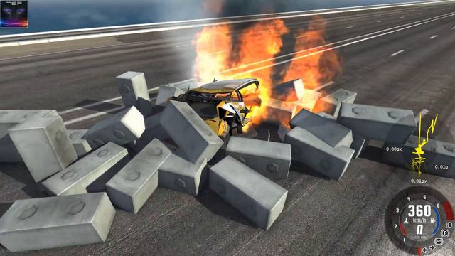 BeamNG drive - Ultimate 400km/h CRASH TESTING in Slow Motion смотреть онлайн