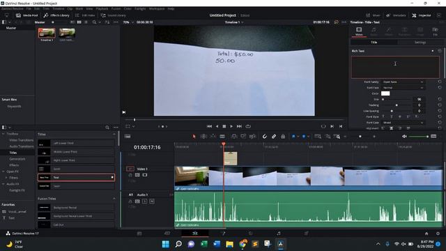 HOW TO Add Text in DaVinci Resolve - SIMPLE AND EASY TUTORIAL смотреть онлайн