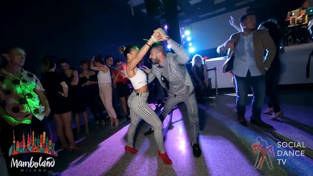Panagiotis Aglamisis & Amneris Martinez - salsa social dancing | Mamboland Milano 2018 смотреть онлайн