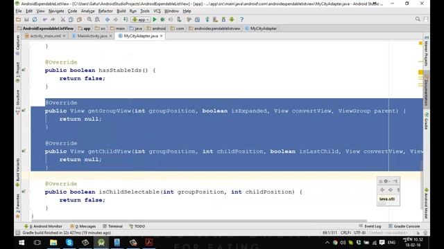 Android ExpendableListView смотреть онлайн