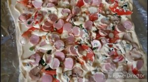 Самая быстрая Пицца. Пицца без сыра. Очень вкусно. ?