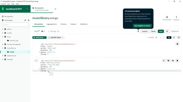 MongoDB Tutorial Series 03: MongoDB Collections, Documents, Compass and Shell смотреть онлайн