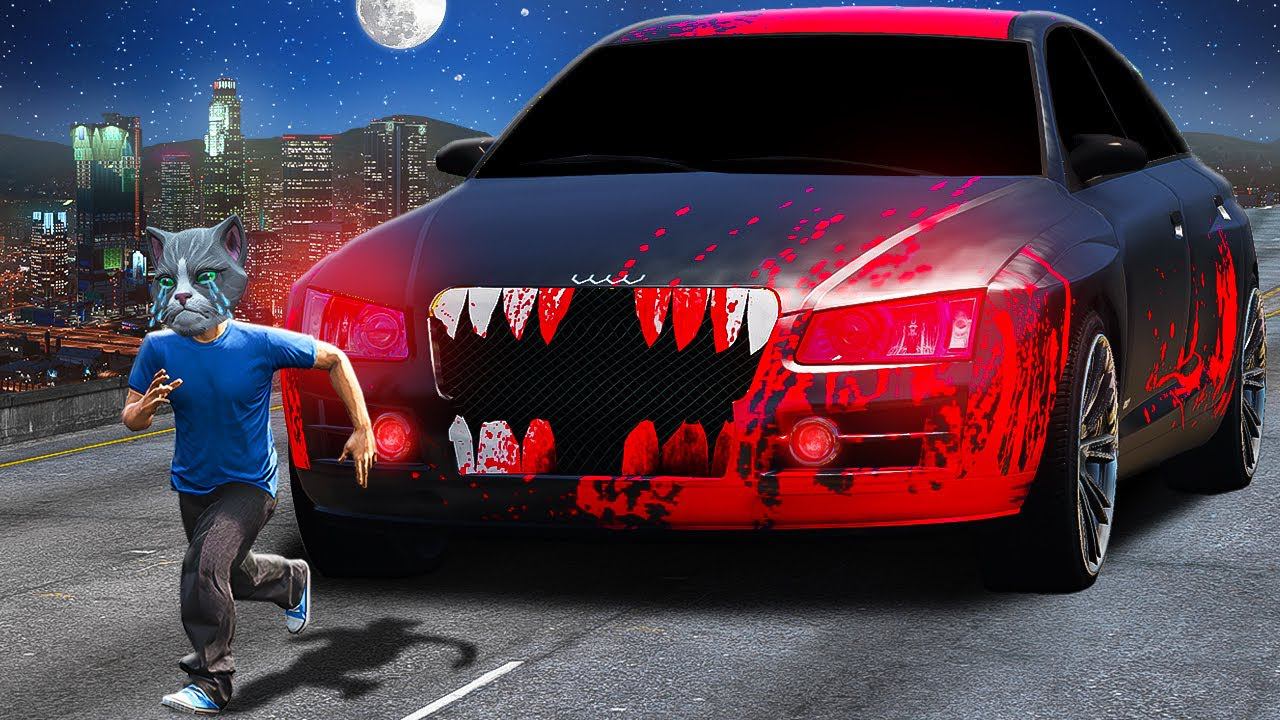 НАШЁЛ ГИГАНТСКУЮ КОШМАРНУЮ МАШИНУ МАЙКЛА И ПРОСЛЕДИЛ ЗА НЕЙ ГТА 5 МОДЫ МУРКА смотреть онлайн