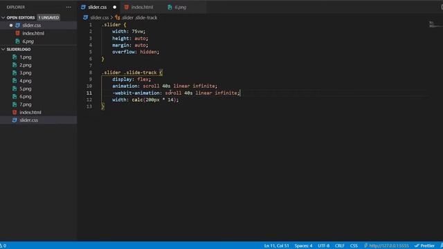 SLIDER INFINITO AUTOMATICO únicamente con HTML & CSS desde cero en MENOS DE 7 MINUTOS смотреть онлайн