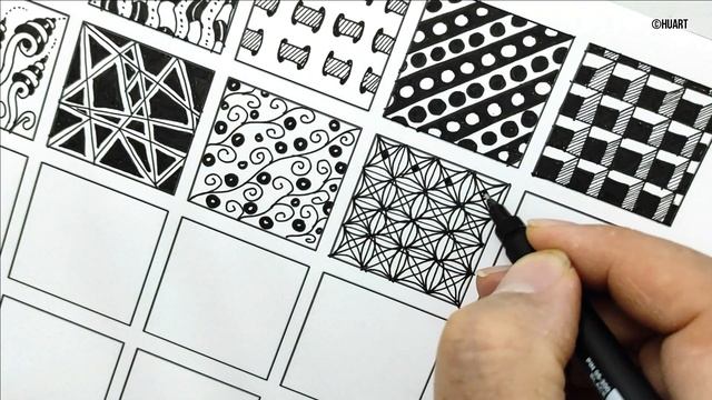 20 Easy Zentangle Patterns For Beginners ✺ Zentangle Patterns Step By Step