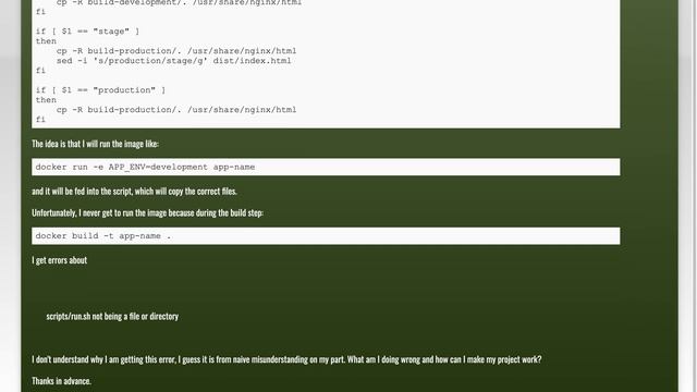No such file or directory in docker build смотреть онлайн