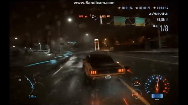 NFS2015 Prestige Mode Legend's wheel(レジェンドホイール)gold time Ford Mustang"65" [1:12:82] смотреть онлайн