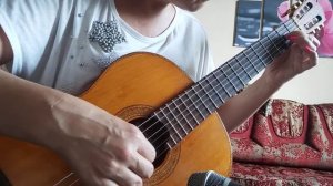 Канцона Ф. де Милано (под небом голубым) на гитаре
