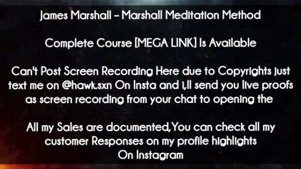 James Marshall course - Marshall Meditation Method download