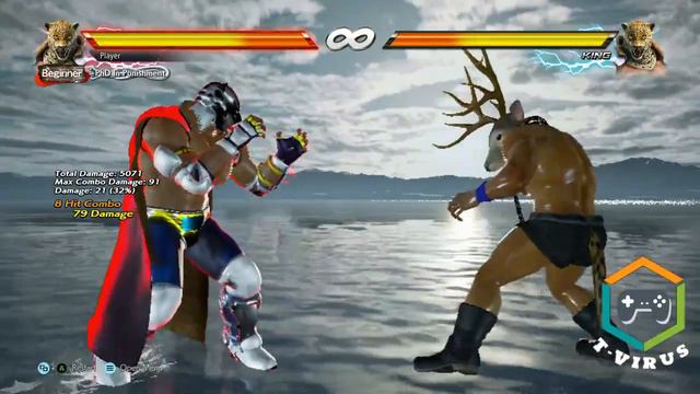 TEKKEN 7 : KING (SEASON 2) COMBO'S WITHOUT WALL EASY TO HARD смотреть онлайн