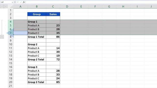 How to Group Rows in Excel смотреть онлайн
