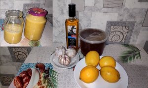 Мёд, лимон, чеснок, льняное масло для повышения иммунитета. Гипертония. Очищение сосудов.