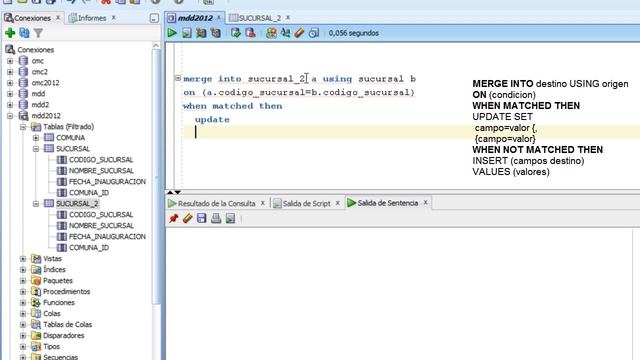 Ejemplo simple sentencia MERGE смотреть онлайн