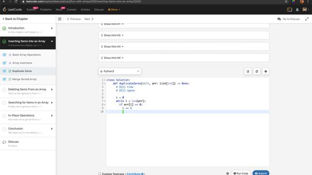 Duplicate Zeroes in Python смотреть онлайн