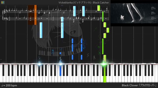 TVBlack Clover Opening 10 - Black Catcher Piano