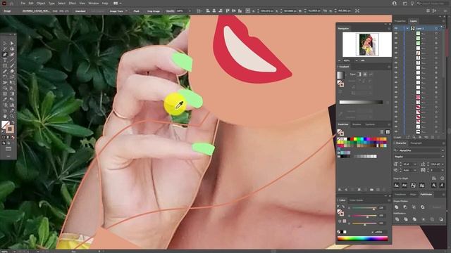 РИСУЕМ ВЕКТОРНЫЙ СОВРЕМЕННЫЙ МИНИМАЛИСТИЧНЫЙ АБСТРАКТНЫЙ ПОРТРЕТ. Урок в ADOBE ILLUSTRATOR. смотреть онлайн