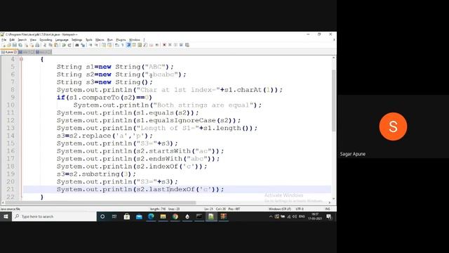 Practical-11 & 12 | JPR | String & StringBuffer class Methods | Java Programming | MSBTE | JPR 2241 смотреть онлайн