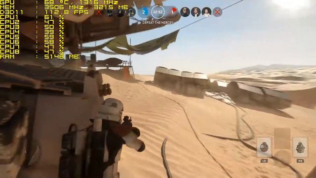 Star Wars Battlefront frame rate i7 6700k/ GTX 970 смотреть онлайн