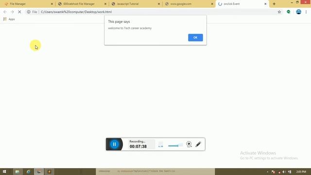 Javascript Tutorials On The Event Click смотреть онлайн