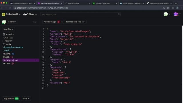 09 - Disable Client-Side Caching with helmet.noCache() - Information Security - freeCodeCamp смотреть онлайн