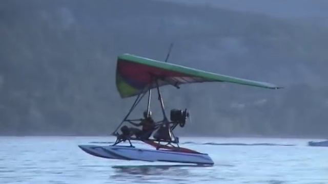 Полеты на гидро дельталете (мотодельтаплане) в Самаре. Flights on the ultralight floats trike смотреть онлайн