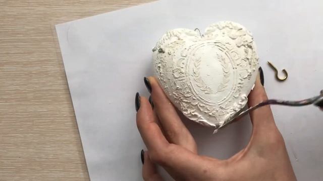 Валентинка на 14 февраля своими руками.Винтажное сердце из пенопластовой заготовки смотреть онлайн