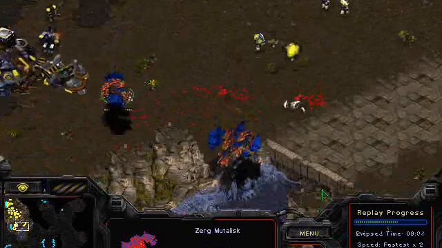 Mutalisk Stacking: Undermind bot (Terran) vs. KillerBot (Zerg) [AI bots] смотреть онлайн