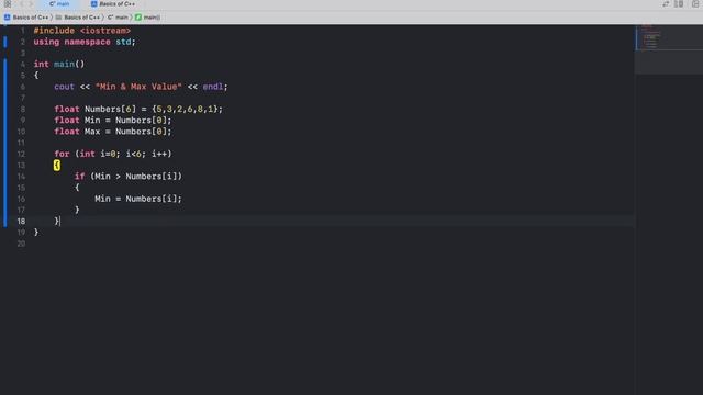 Find the Min & Max value in Array in c++ | Easiest way to find Min & Max смотреть онлайн