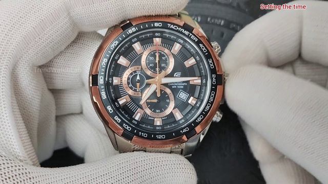How To Set Time, Date & Chronograph On Casio Edifice EF-539D.