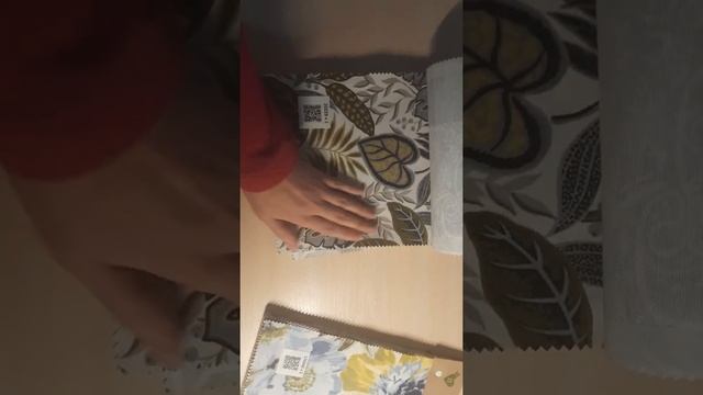 Ткань duck хлопок с пропиткой тефлон. Ткань для шторы, скатерти и римской шторы цветы и растения. смотреть онлайн