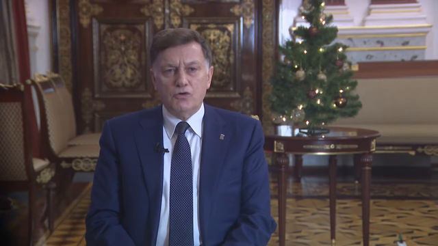 Видеопоздравление Вячеслава Макарова с наступающим Новым годом и Рождеством Христовым 1 смотреть онлайн