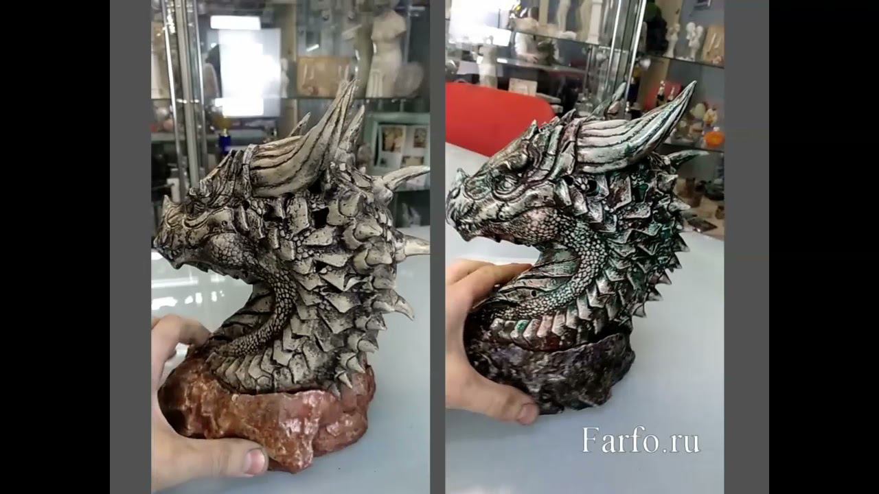 Каменный светильник Дракон смотреть онлайн