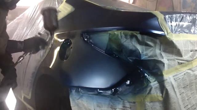 Ремонт крыла, Hyundai Salaris, wing repair. смотреть онлайн