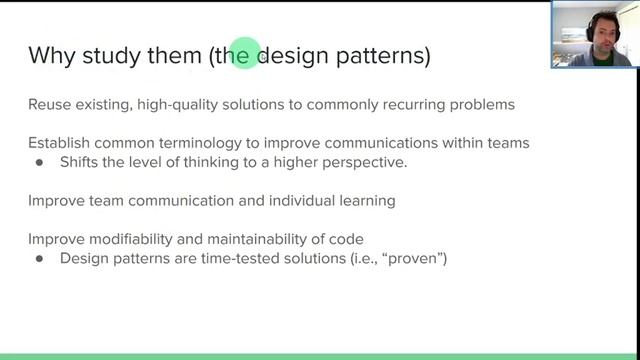 CIS350 - W2021 - Design Patterns Pt1 смотреть онлайн